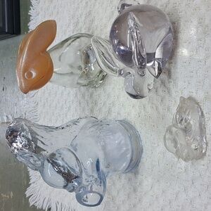 Vintage set of 4 woodland creatures